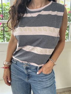 Musculosa Kisses Rayada