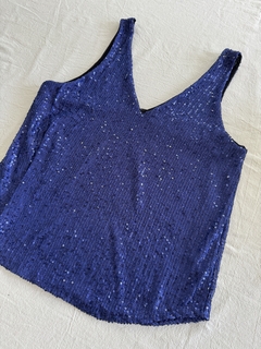 Musculosa Night lentejuelas - Lalaland Tienda
