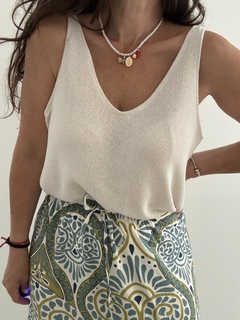 Musculosa Marbella tejida - comprar online