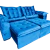 Sofá Retrátil e Reclinável C/ Espuma nos braços - 230cm x 180cm - Aluran Interiores