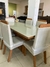 Mesa de Jantar 6 Lugares Prada 180 x 90 com Vidro Laqueado - Lj Móveis - loja online