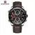 Relógio Quartz Masculino Naviforce - 9197 | Pulseira de Couro impermeável na internet
