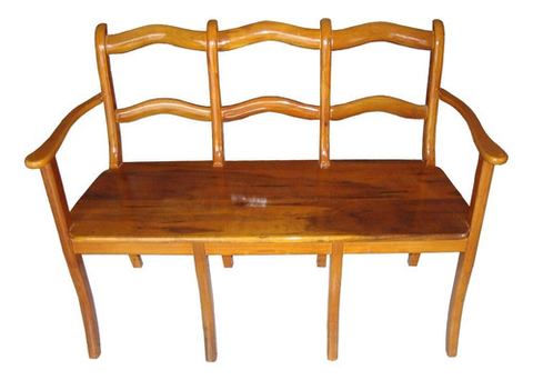 Banco Italiano 3 Lugar Madeira Maçiça Divano || Sala Jardim