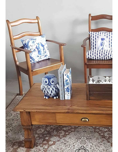 Poltrona Italiana Madeira Maçiça Divano ||| Sala De Estar