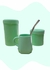 set eco + mate VERDE PASTEL