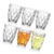 PACK X6 VASOS LABRADOS FACETADOS