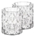 PACK X6 VASOS LABRADOS DIAMANTE