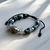 Pulseira Ajustável Pedra Ágata Dragon Cinza na internet