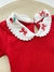 Conjunto Body Gola Bordado e Mijão com Babados na internet