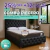 Conjunto de Diseño PIECERO | Respaldo + Base con Piecero diseño CAPITONE + Colchón de Espuma Alta Densidad 130kg por plaza -Doble Pillow Top Plus