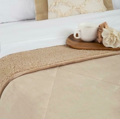 Edredón Flannel con corderito Queen - Deblanc Home
