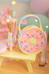 Kit tiara sorvete + bolsinha donuts