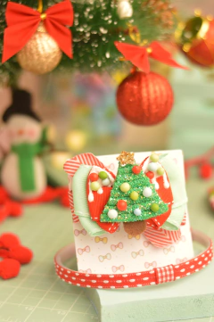 Laço Árvore de Natal + Tiara Adaptável