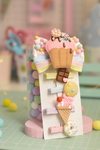 kit laço cupcake + quatro presilhas