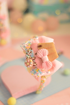 Kit laço cupcake + presilhas + tiara adaptável - Brullê Laços