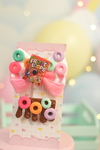 Laço Froot Loops + Presilha Calda de Chocolate