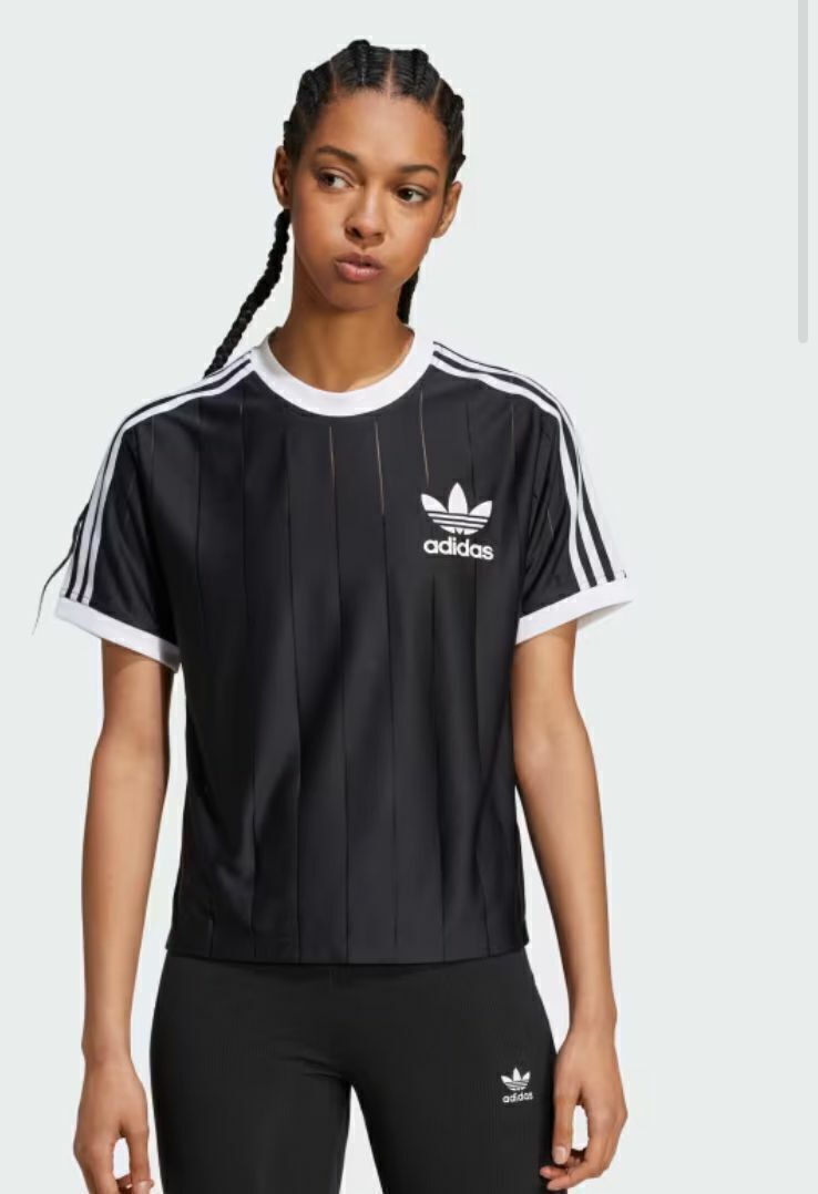 Camiseta Adicolor Pinstripe 3 Bandas Adidas thumbnail 3