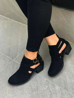 BOTIN DE MUJER ROMA NEGRO