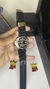 Relógio c500 Fundo Preto Pulseira De Borracha Série Ouro - comprar online