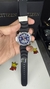 Relógio c500 Fundo Azul Pulseira De Borracha Série Prata - comprar online