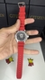 Relógio c500 Fundo Vermelho Pulseira de Silicone Vermelho - comprar online