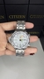 Relógio Citizen 5810 Branco Pulseira Aço Série Prata