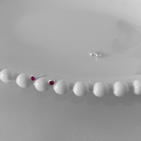 Brinco Rosa 3mm