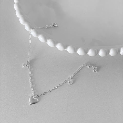Pulseira Coração com Ponto de Luz