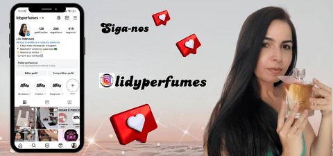 Imagem do banner rotativo Lidy Perfumes - Cada fragrância tem o poder de contar uma historia.