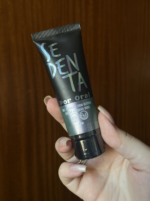 SEDENTA POR ORAL GEL COMESTÍVEL COM GLITTER 50G PEPPER BLEND