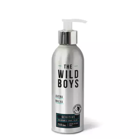 Efectivo: $21.000. SEXITIVE THE WILD BOYS CREMA INTIMA LUBRICANTE ANAL CON AVENA Y MALVA 250 gr - WB03