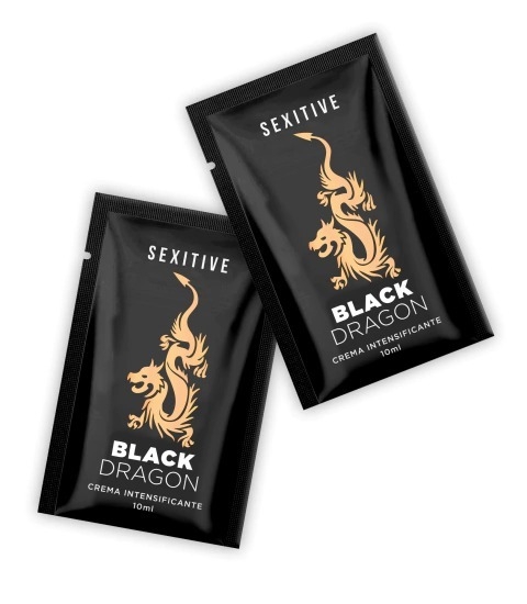 Efectivo: $10.000. SEXITIVE BLACK DRAGON POUCH PACK 5 UNIDADES CREMA INTENSIFICANTE, LUBRICANTE ESTIMULANTE 10 ml - PBD-5 - comprar online