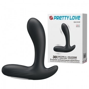 Efectivo: $55.000. PRETTY LOVE BACKIE VIBRADOR PROSTATICO RECARGABLE (13 cm x 3,5 cm) - BI-040029