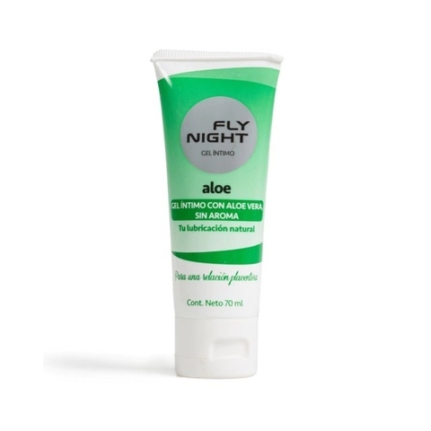 Efectivo: $8.000. FLY NIGHT LUBRICANTE NEUTRO HIPOALERGÉNICO NATURAL CON ALOE VERA 70 ml - 4416-24