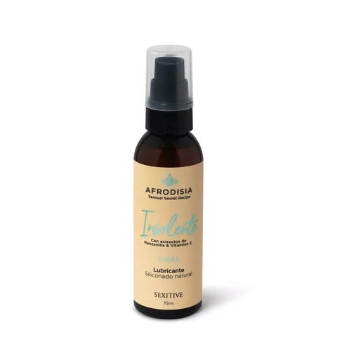 Efectivo: $21.000. SEXITIVE LUBRICANTE ANAL SILICONADO NATURAL AFRODISIA INSOLENTE 75 ml - AFR01