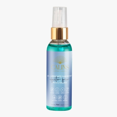 Efectivo: $7.500. CALINS GEL LUBRICANTE EFECTO FRÍO COMESTIBLE SABOR MENTA CON CHOCOLATE 75 ml - 001-112021