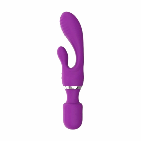 Efectivo: $98.000. ST VIBRADOR DOBLE + MASAJEADOR RECARGABLE PAOLA (23 cm x 5 cm x 4,2 cm) - ST-VB-0290