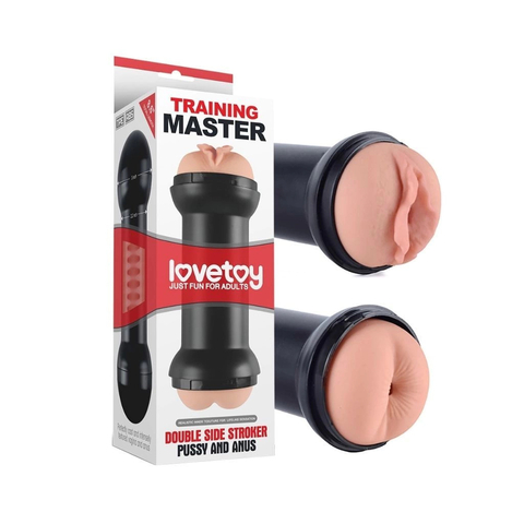 Efectivo: $72.000. LOVETOY TRAINING MASTER DOUBLE SLIDE STROKER PUSSY & ANUS MASTURBADOR DOBLE (22 cm x 6 cm) - LV250001