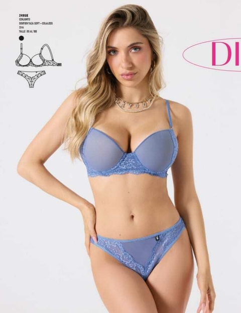 Efectivo: $30.000. PLAYBOY CONJUNTO DIVA SOUTIEN CON TAZA SOFT Y COLALESS - 2495K