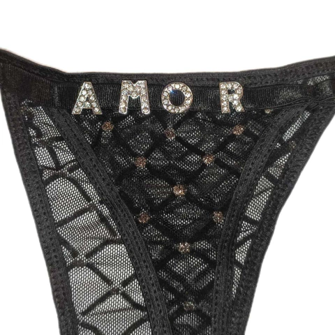 Efectivo: $17.500. SEX APPEAL LESS STRASS "AMOR" - ART. SAS-05 - comprar online
