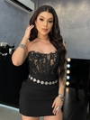 CORSELET RENDA TAILANDESA (PRETO)