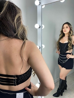 CORSELET LAS VEGAS PRETO na internet