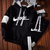 Hoodies e moletom masculino agasalho, marca esportiva impressa casual suéter, t