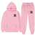 Moletom com capuz e calça de moletom masculino e feminino, Harajuku Running Spo - Drip Waves 