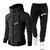Hoodies e moletom masculino agasalho, marca esportiva impressa casual suéter, t