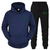 Moletons masculinos e femininos com calças de corrida, roupas esportivas casuai-Drip Waves - Drip Waves 