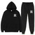 Moletom com capuz e calça de moletom masculino e feminino, Harajuku Running Spo - Drip Waves 