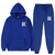 Conjunto de 2 peças de moletom com capuz e calças de cordão para homens e mul-Drip Waves - loja online