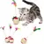 GatoPlay : Bola de sisal interativa para gatos com penas.