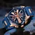 Imagem do Tactical Chrono: Relógio masculino de luxo com design militar, à prova d’água, cronógrafo e movimento de quartzo